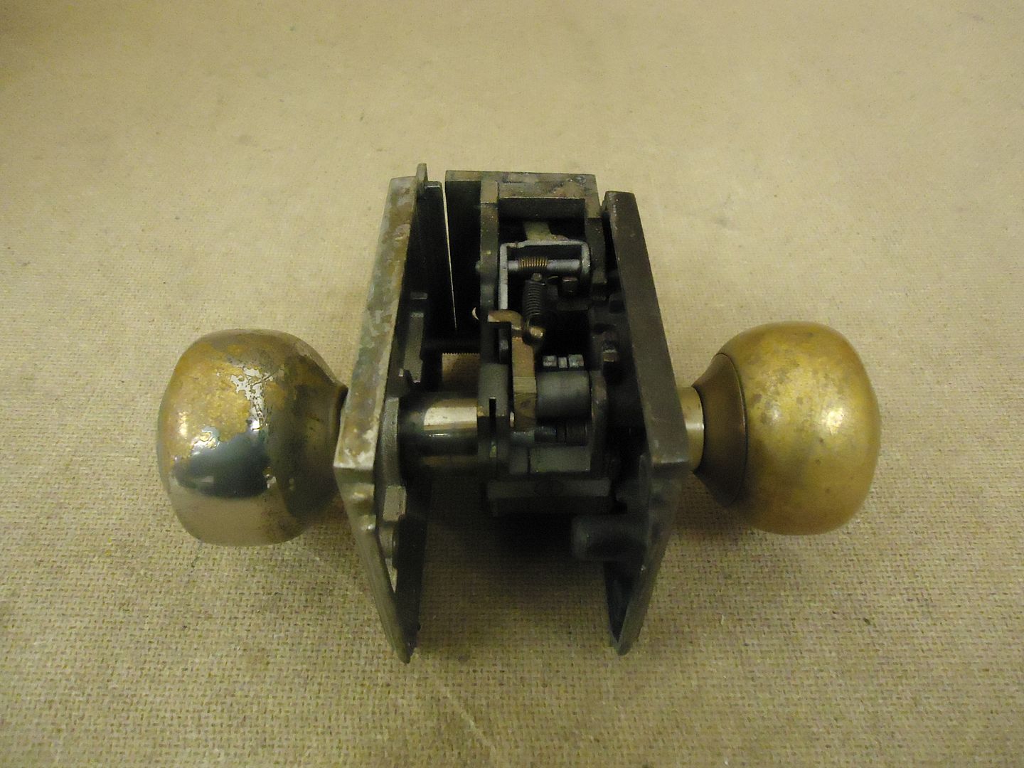 Sargent Door Knob Assembly Brass Mortise Lock 9805 1/2 Vintage on eBid